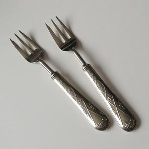 Vintage 1940s Dessert Forks ARG 1000 "La San Marco" Italy